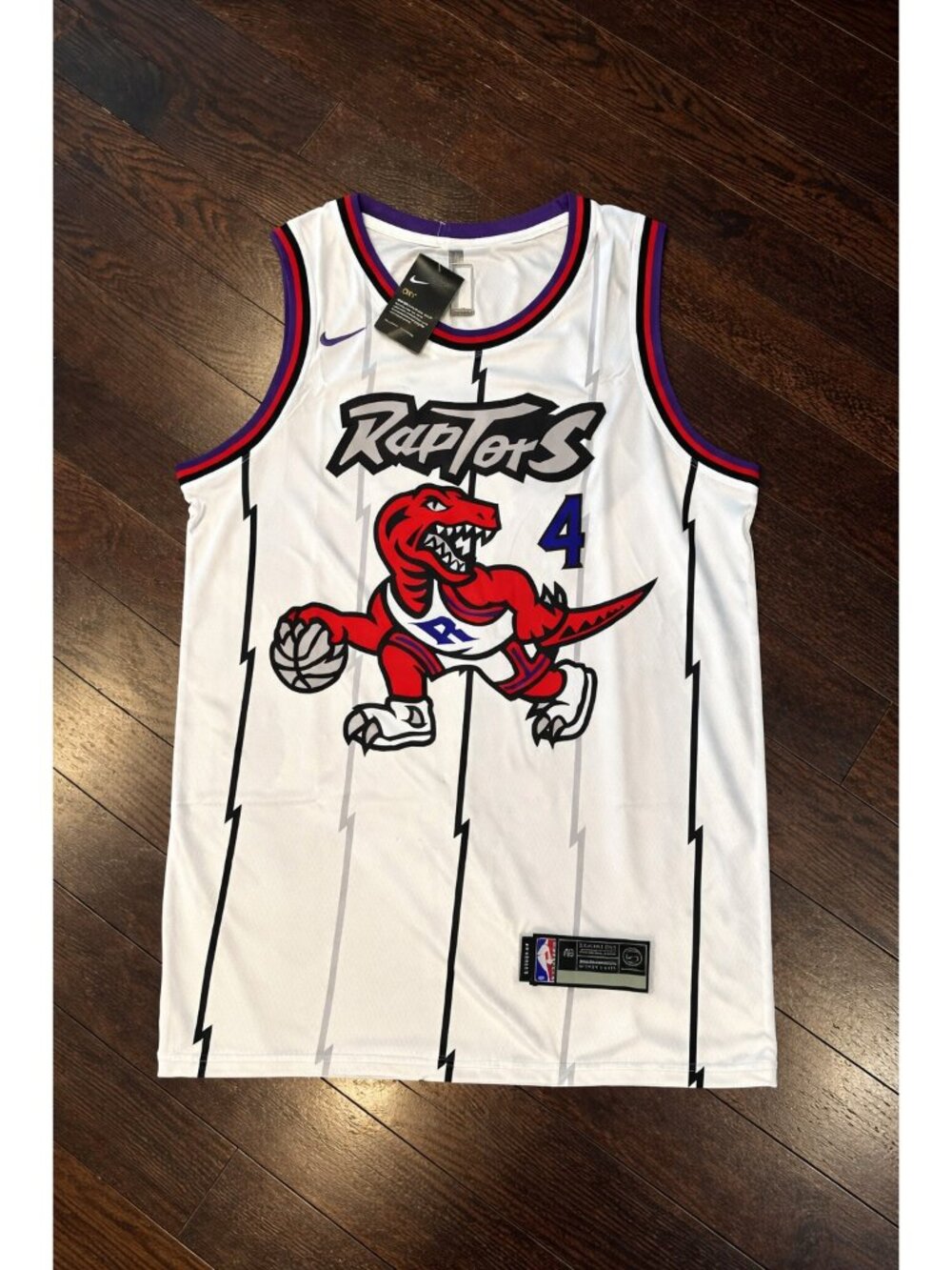 Toronto Raptors Scottie Barnes #4  Retro Jersey 2XL Hardwood Classics NWT